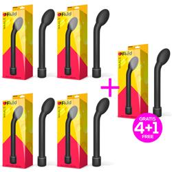 Pack 4+1 Waals Multi-Speed Vibrator Black