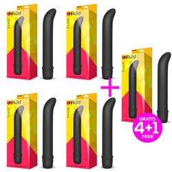 Pack 4+1 Faase Multi-Speed Vibrator Black