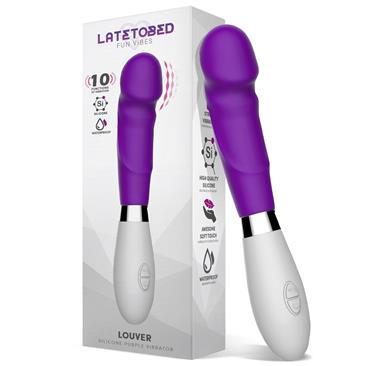 Louver Silicone Purple Vibrator