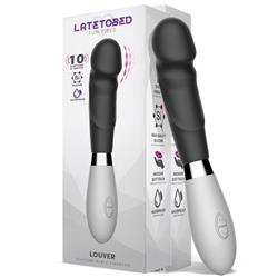 Louver Silicone Black Vibrator