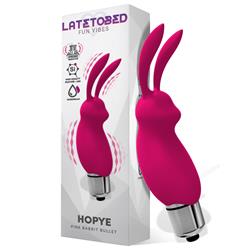 Hopye Rabbit Vibrating Bullet Silicone Pink