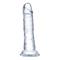 Glazed 19 cm. Clear Realistic Dildo