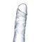 Glazed 19 cm. Clear Realistic Dildo