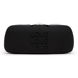 Estuche con Cremallera LOVE Medio Negro