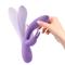 Unibody Vibrator Mauve Liquefied Silicone USB Purp