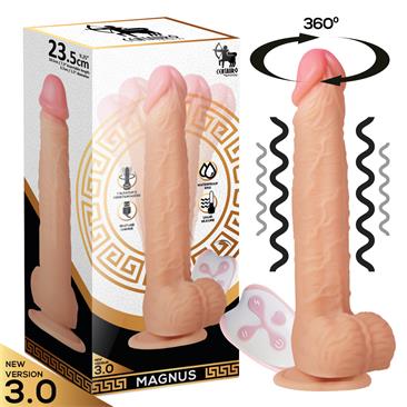 Magnus Rotating and Vibrating Realistic Dildo with